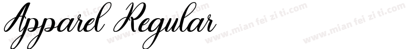 Apparel Regular字体转换